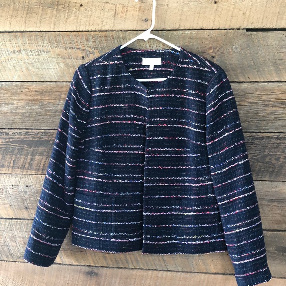 Talbots Navy/Multicolor Jacket